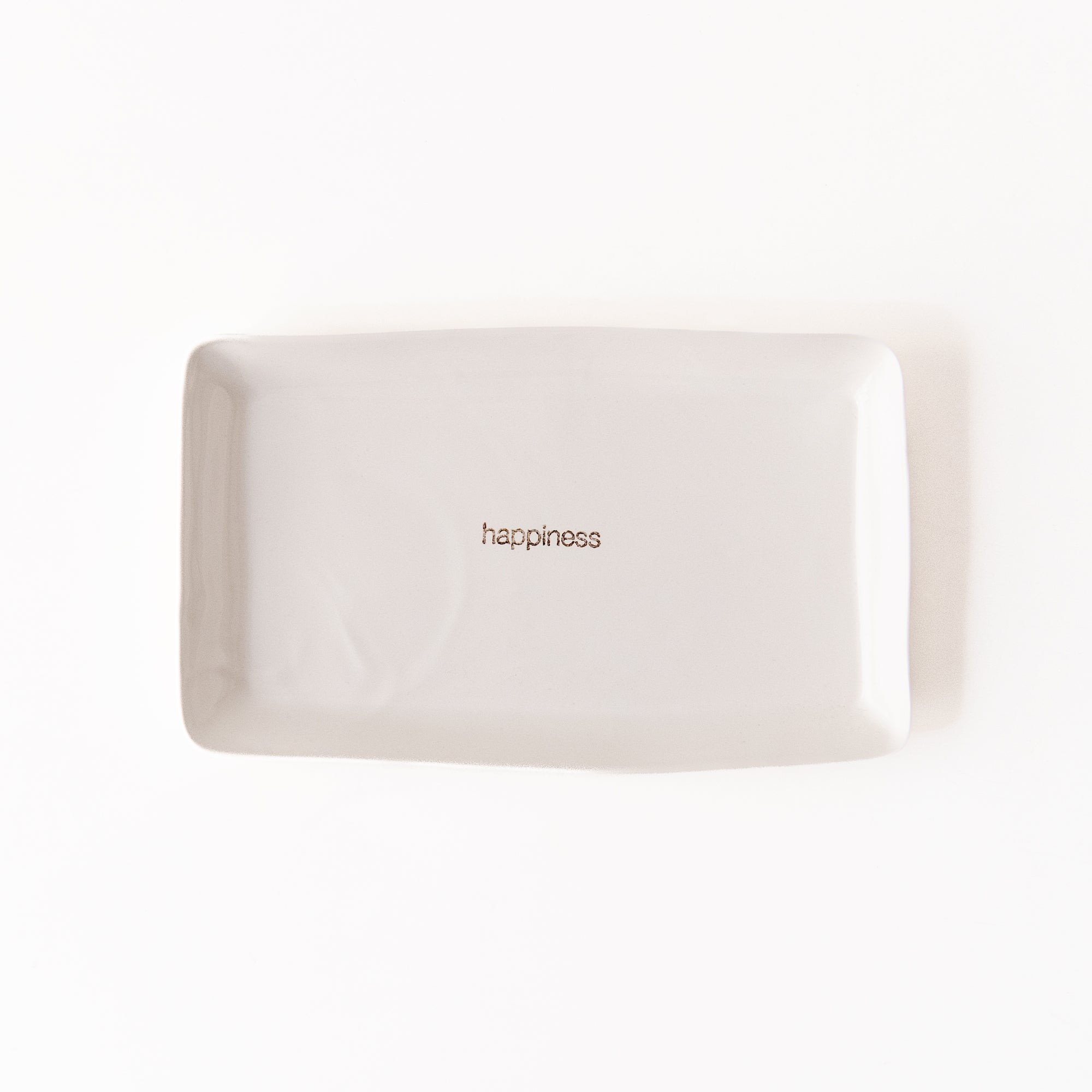 Small Rectangular 'Happiness' Tray, from Davistudio