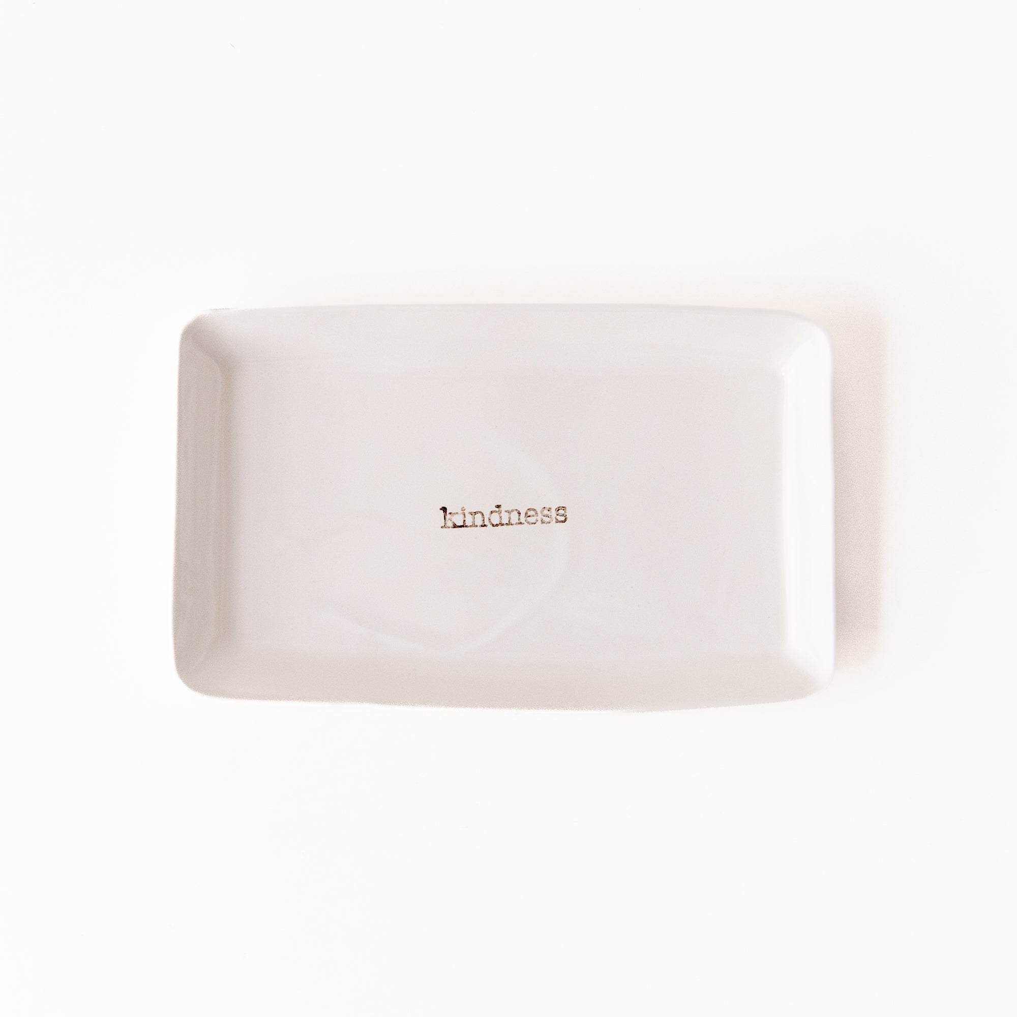 Small Rectangular 'Kindness' Tray, from Davistudio
