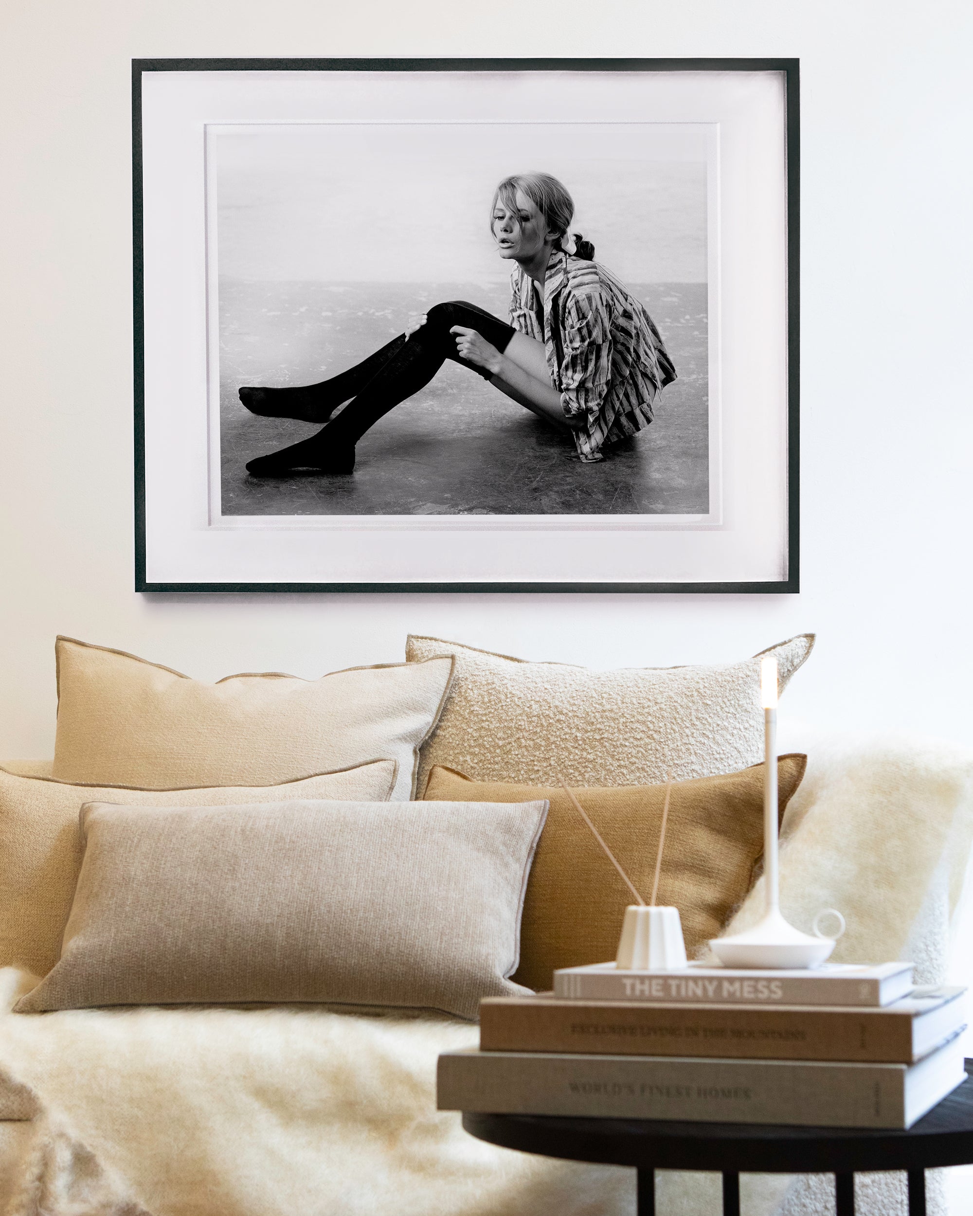 Gill in Black Stockings #1 by Sam Haskins