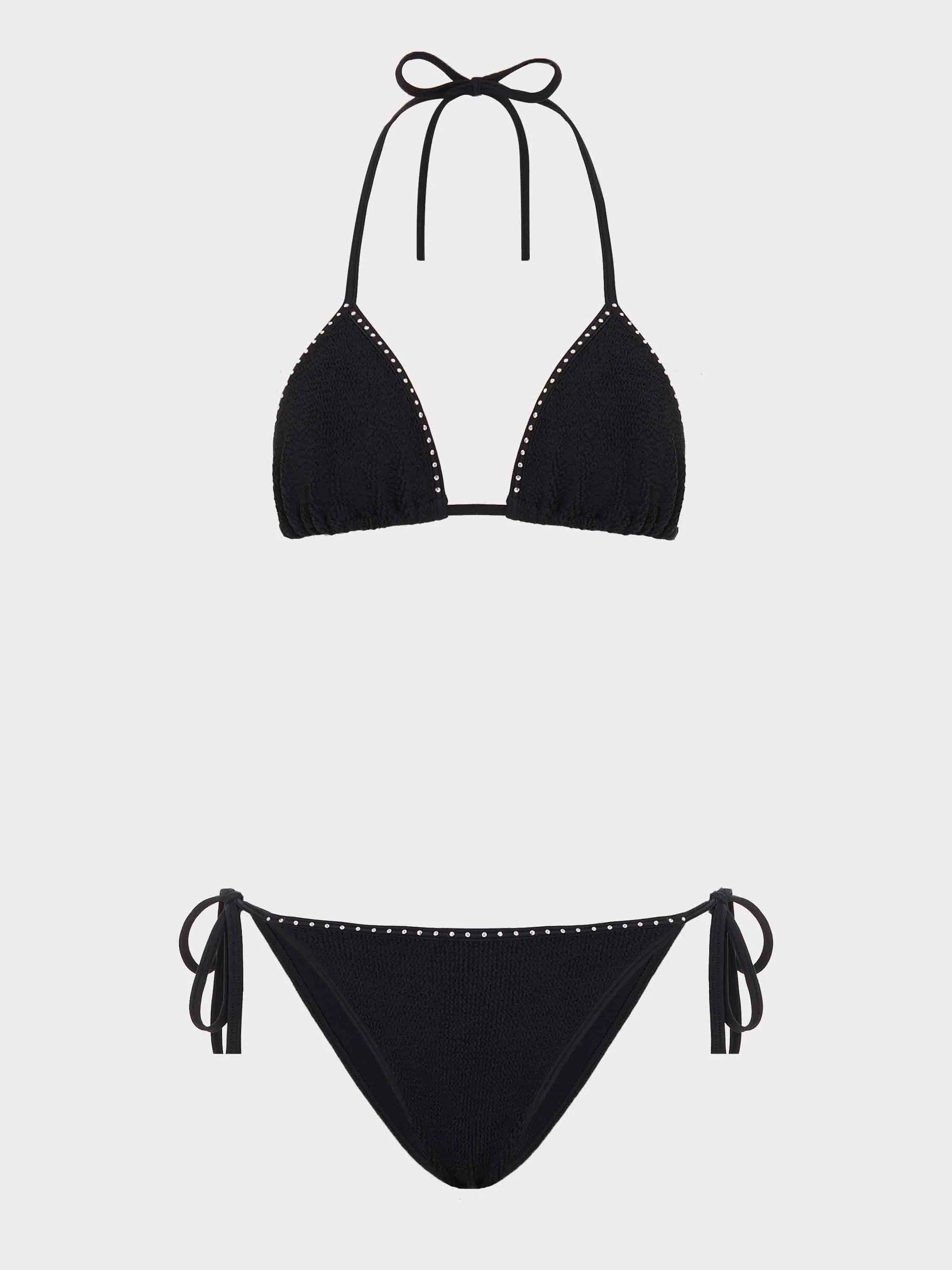 Gina Swarovski Bikini in Black, from Hunza G