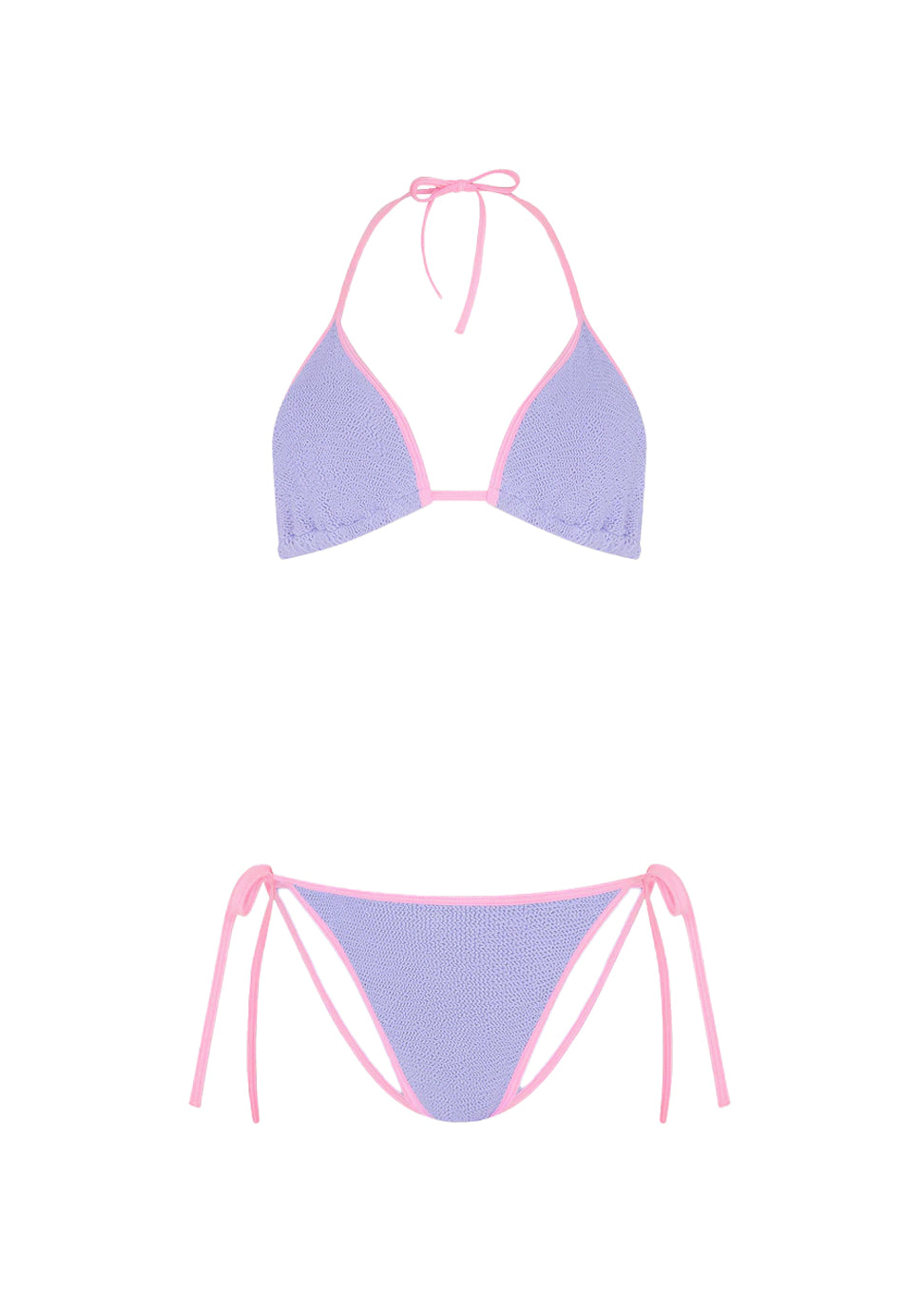 Gina Bikini in Lilac & Bubblegum, from Hunza G