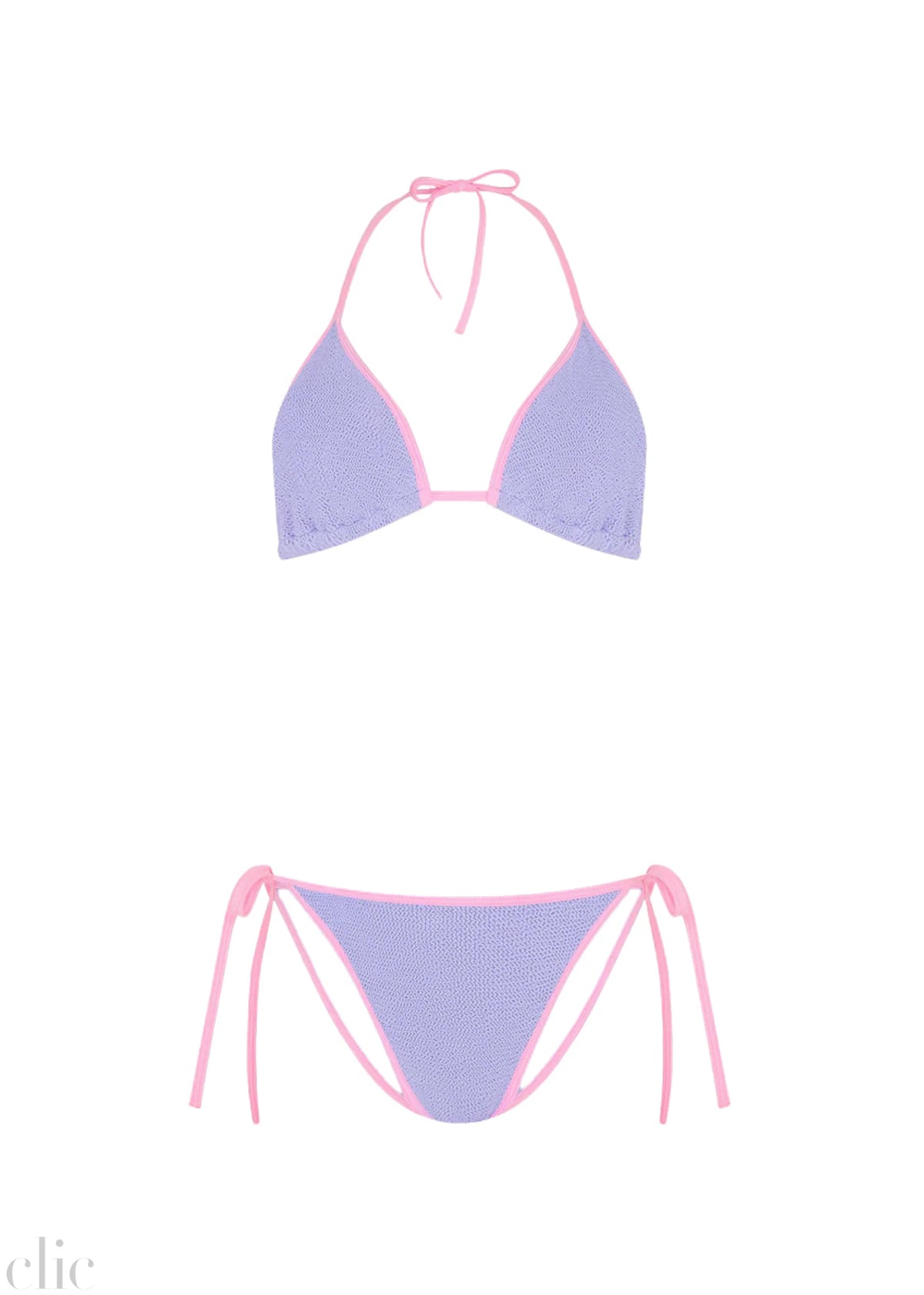 Gina Bikini in Lilac & Bubblegum, from Hunza G