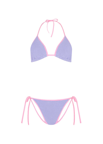Gina Bikini in Lilac & Bubblegum, from Hunza G