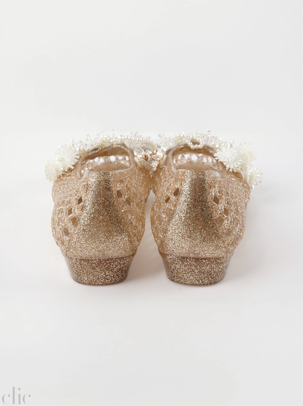 Glam Ballet Flat in Gold, from Heavenly Jelly
