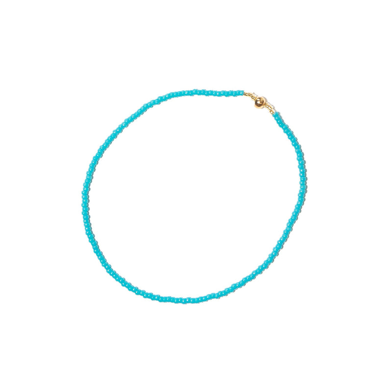 Aqua and Gold Stacked Beaded Bracelet, from Templestones