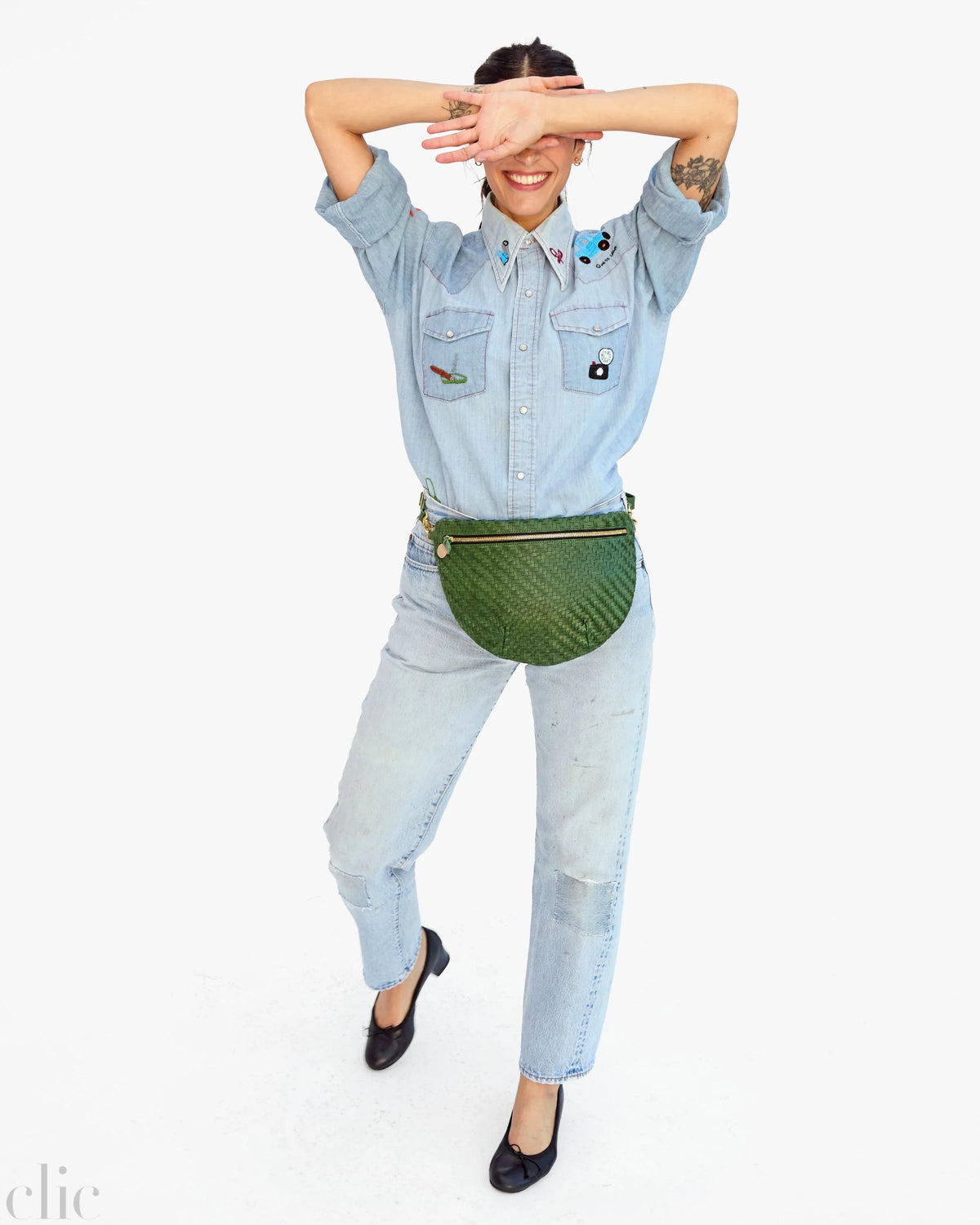 Grande Fanny Pack in Evergreen, from Clare V