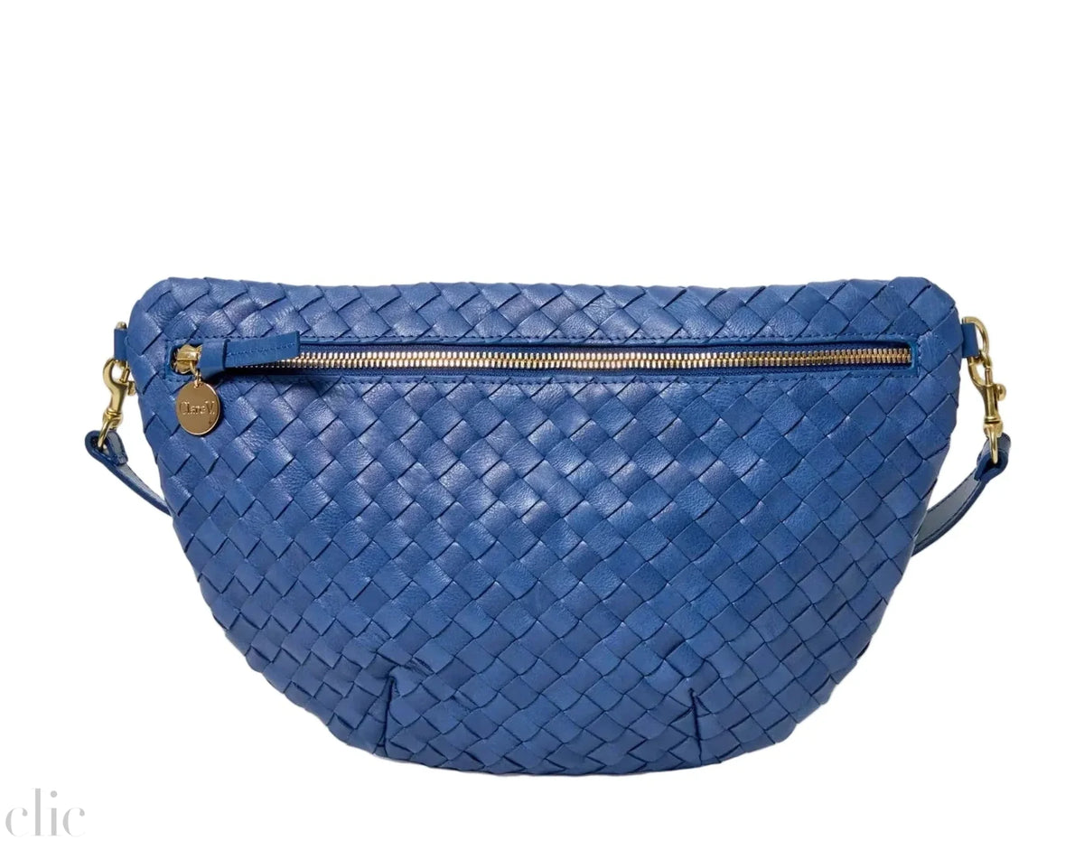 Grande Fanny Checker in French Blue, from Clare V