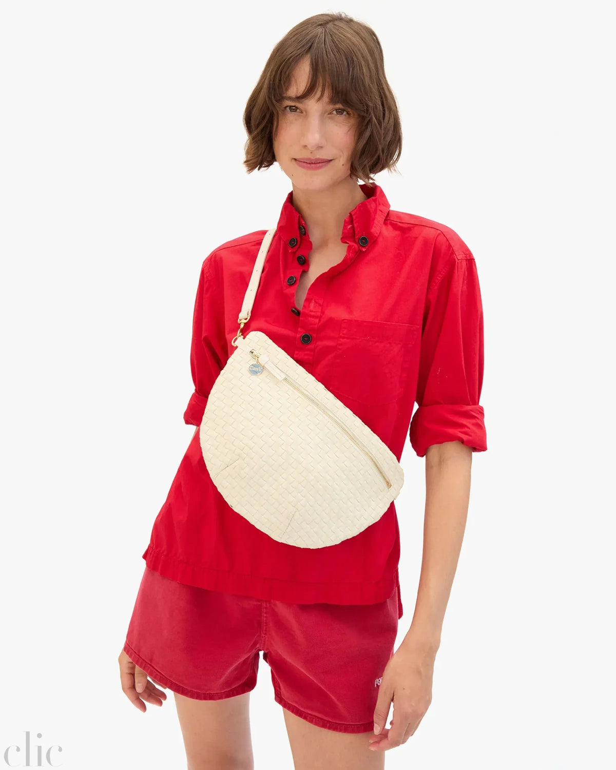 Grande Fanny Pack in Cream, from Clare V