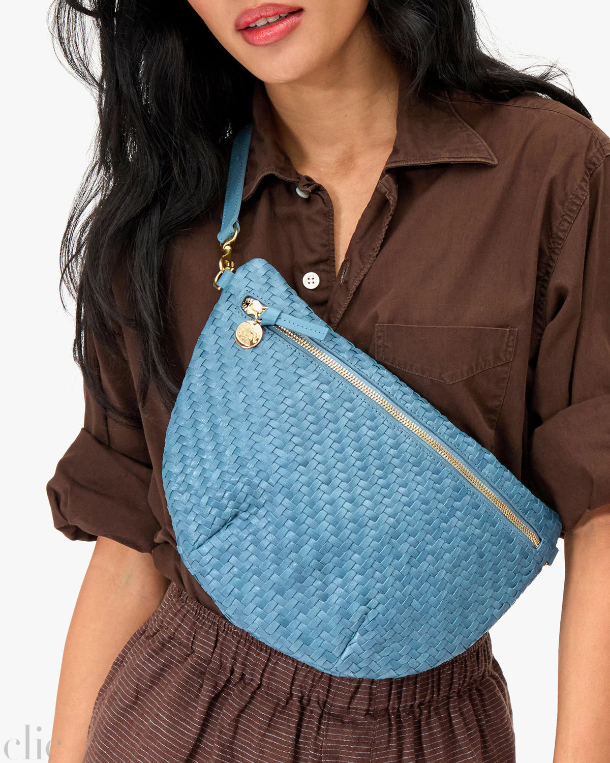 Grande Fanny Pack in Desert Blue, from Clare V