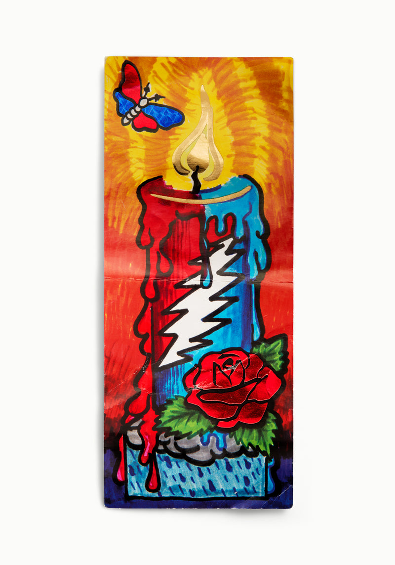 Grateful Dead 50 Years Candle by Blaise Hayward