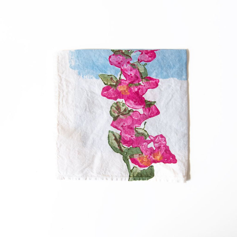 Linen Bougainvillea Napkin, from Bertozzi