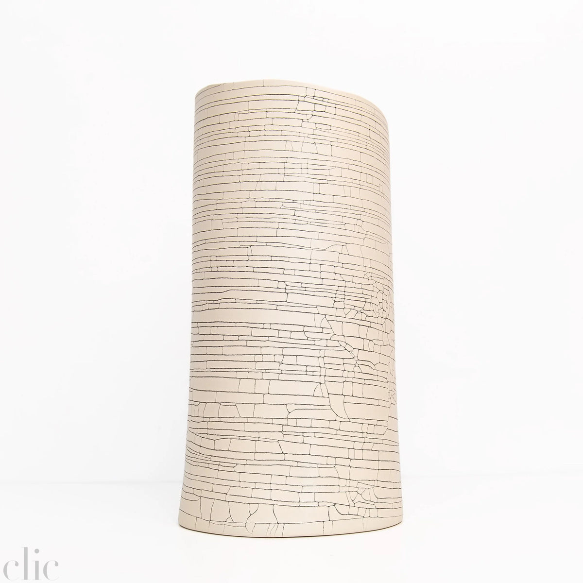 Torre 5 in White Craquele, from Rina Menardi
