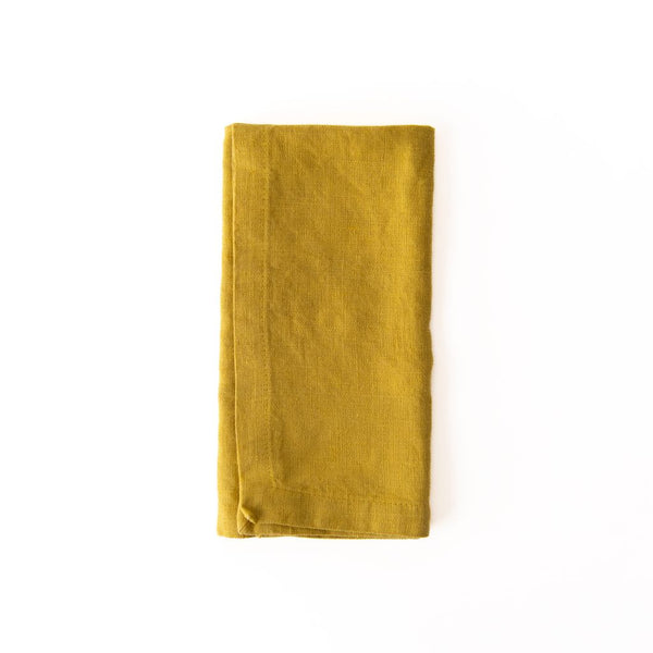 Lemon Curry Napkins Set of 2, from Linen Tales