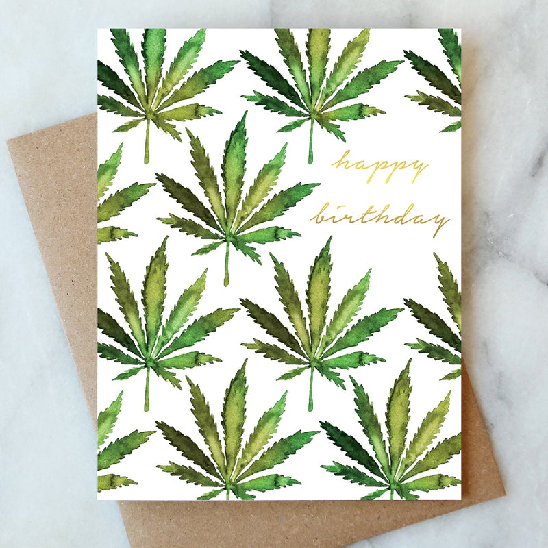 Cannabis Birthday Card, from Abigail Jayne Design