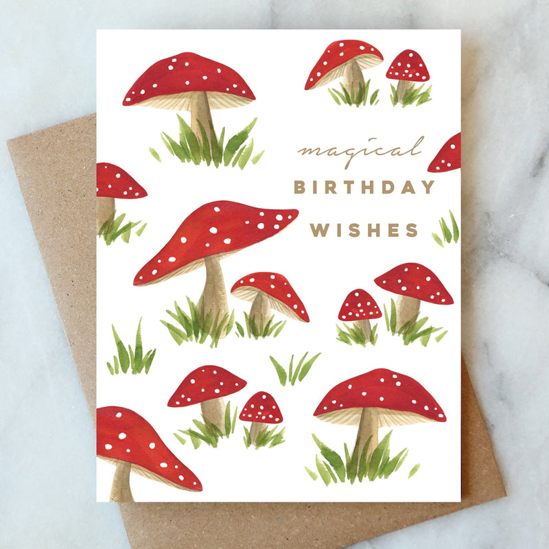Magical Mushrooms Birthday Card, from Abigail Jayne Design