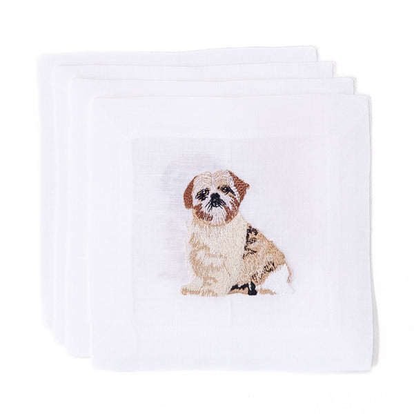 Shih Tzu Cocktail Napkins, from Lettermade