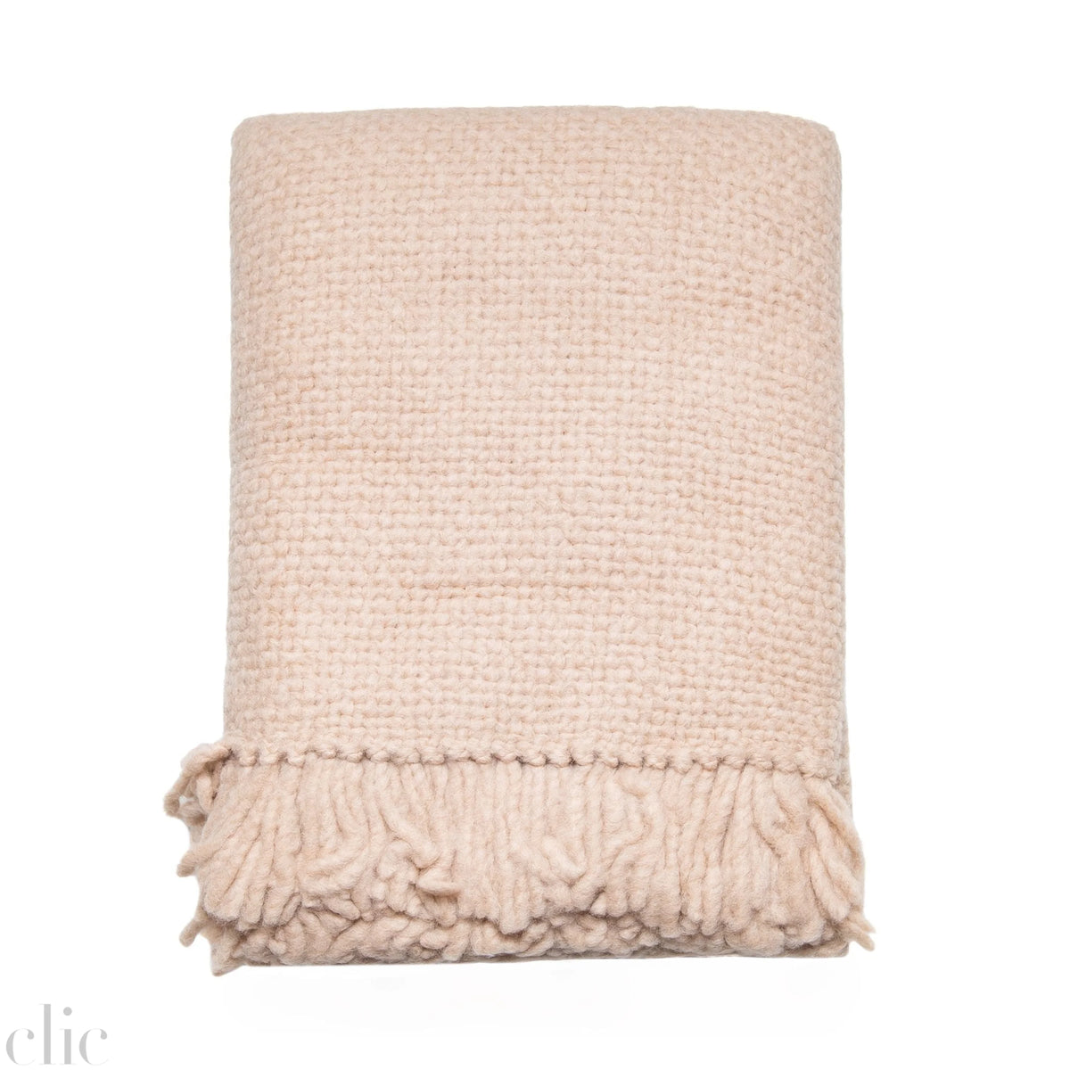Hand Loomed Blanket in Nude, from Intiearth