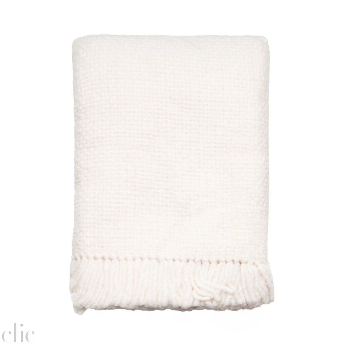 Hand Loomed Throw in Ecru, from Intiearth