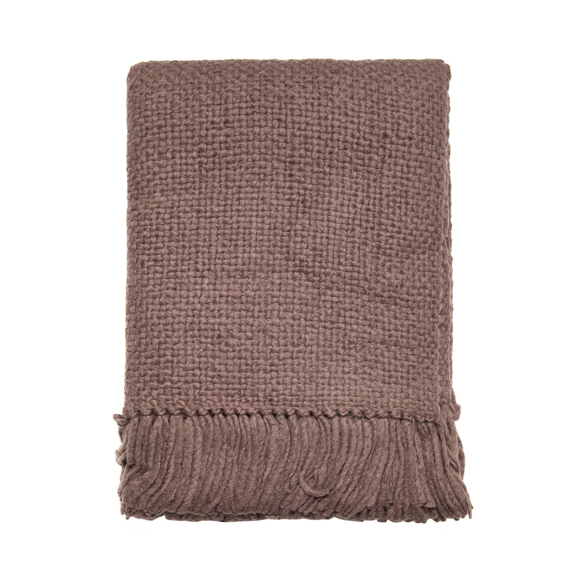 Hand Loomed Throw in Mineral, from Intiearth