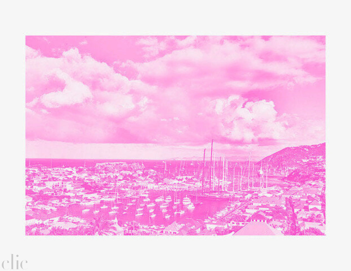Gustavia Harbor Pink by Antoine Verglas