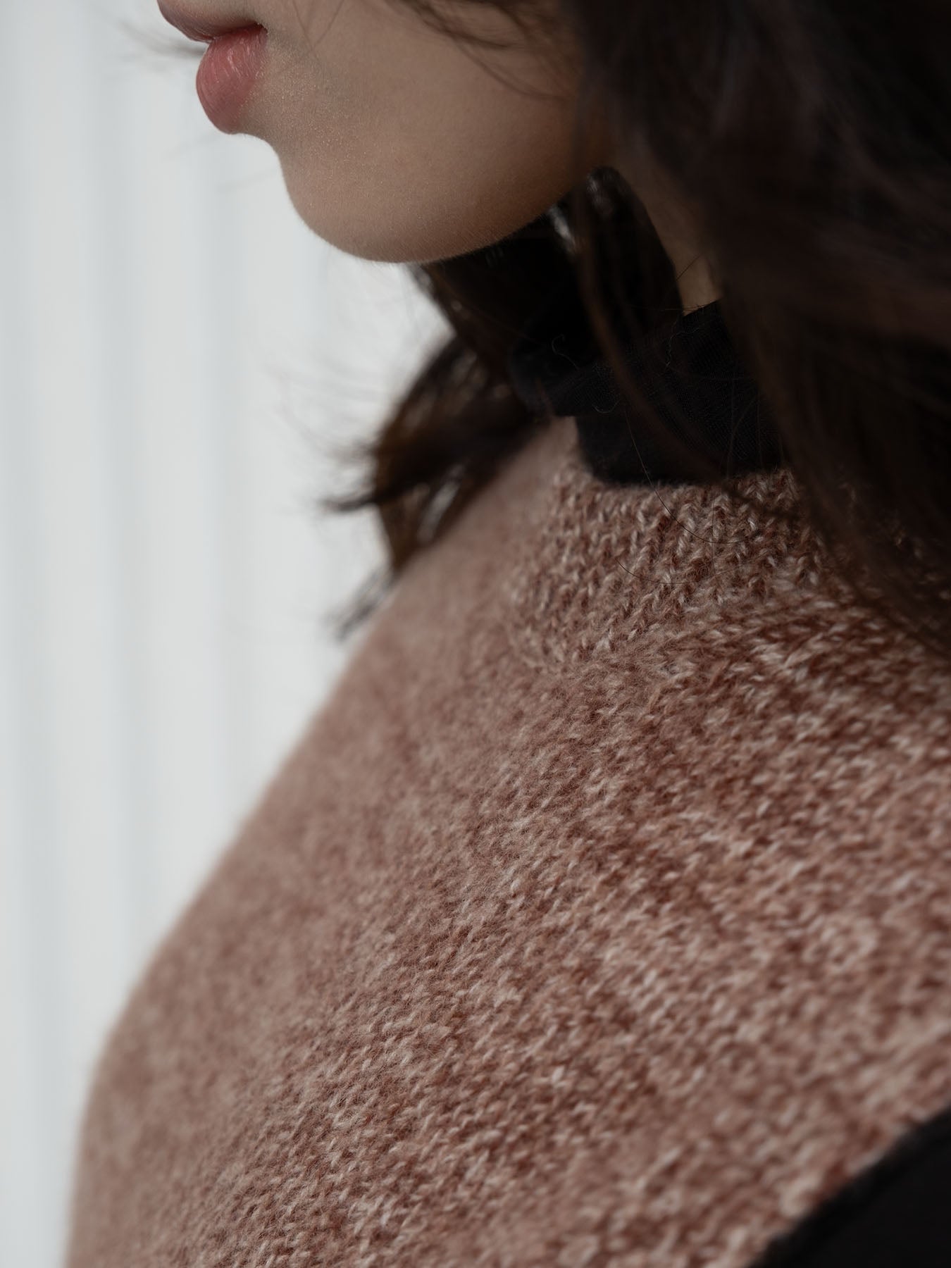 Hearth Cashmere Crew Neck Vest in Burgundy, from Oats and Rice