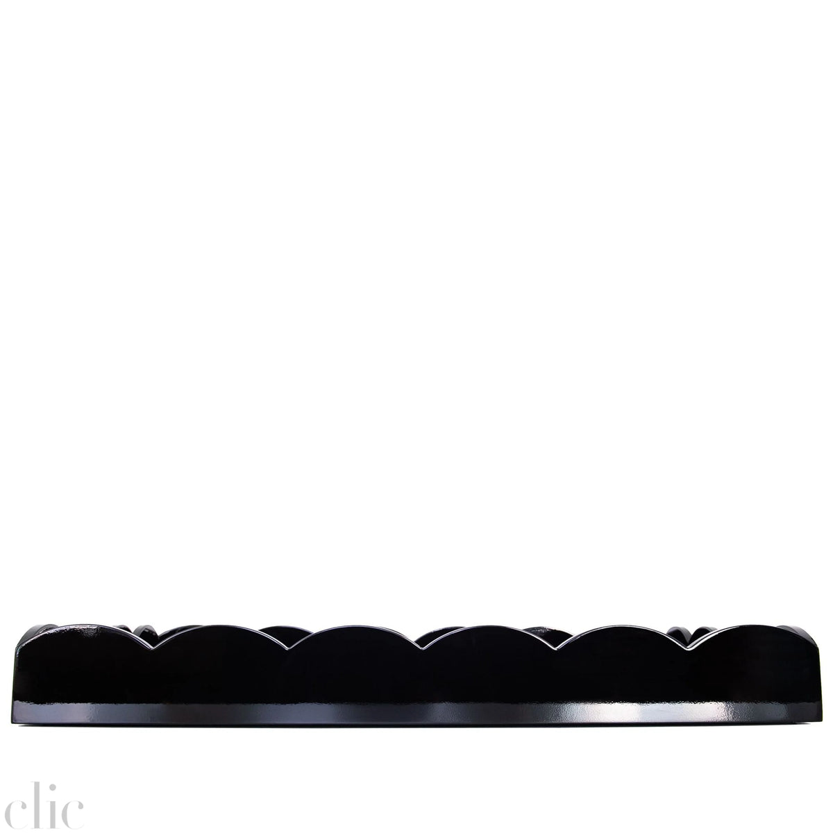 Rectangular Scallop Tray in Black
