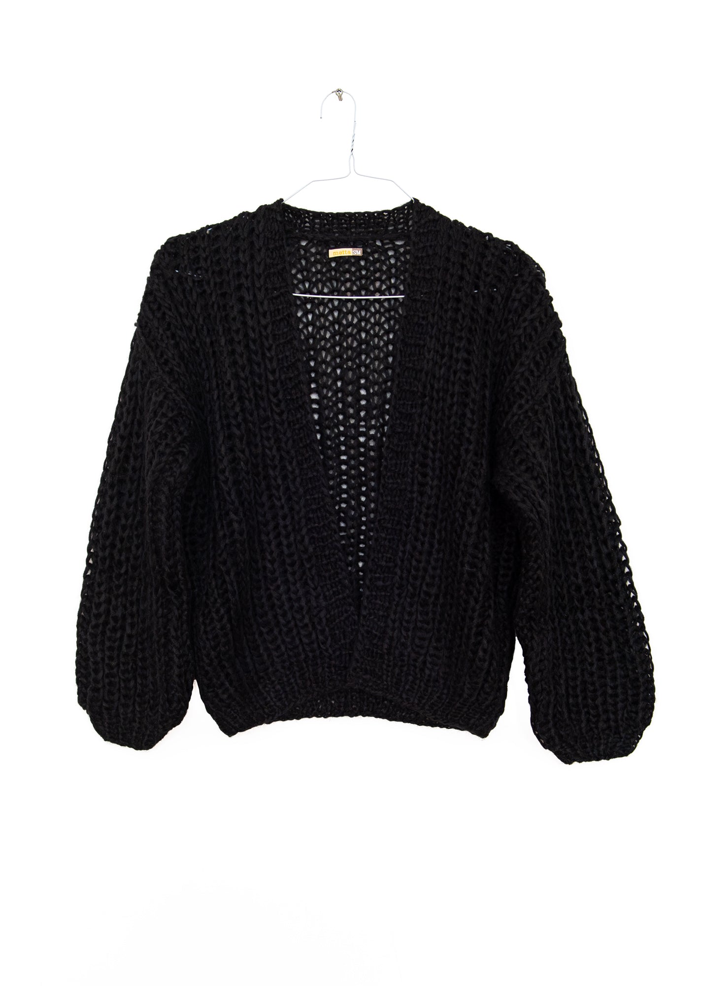 Hilma Pujpu Cardigan in Black, from Matta