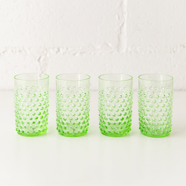 Hobnail Glass in Light Green, from Anna von Lipa