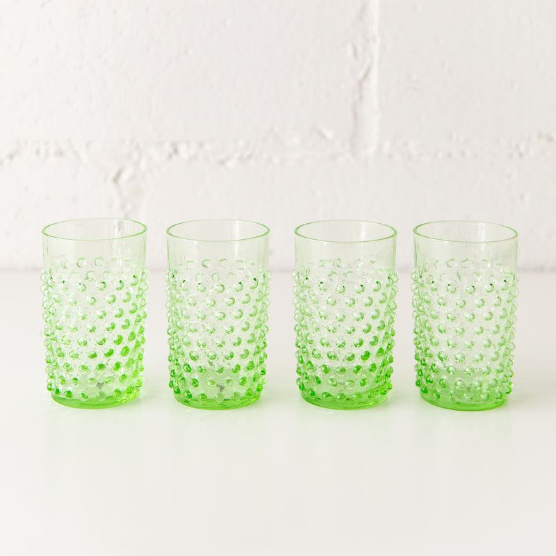 Hobnail Glass in Light Green, from Anna von Lipa