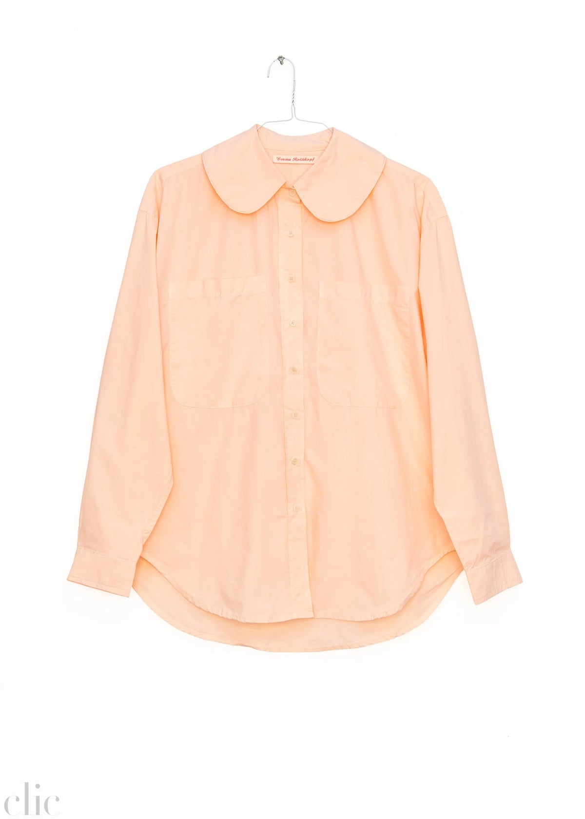 Hollis Oversized Shirt in Conch Pink, from Emma Rothkopf
