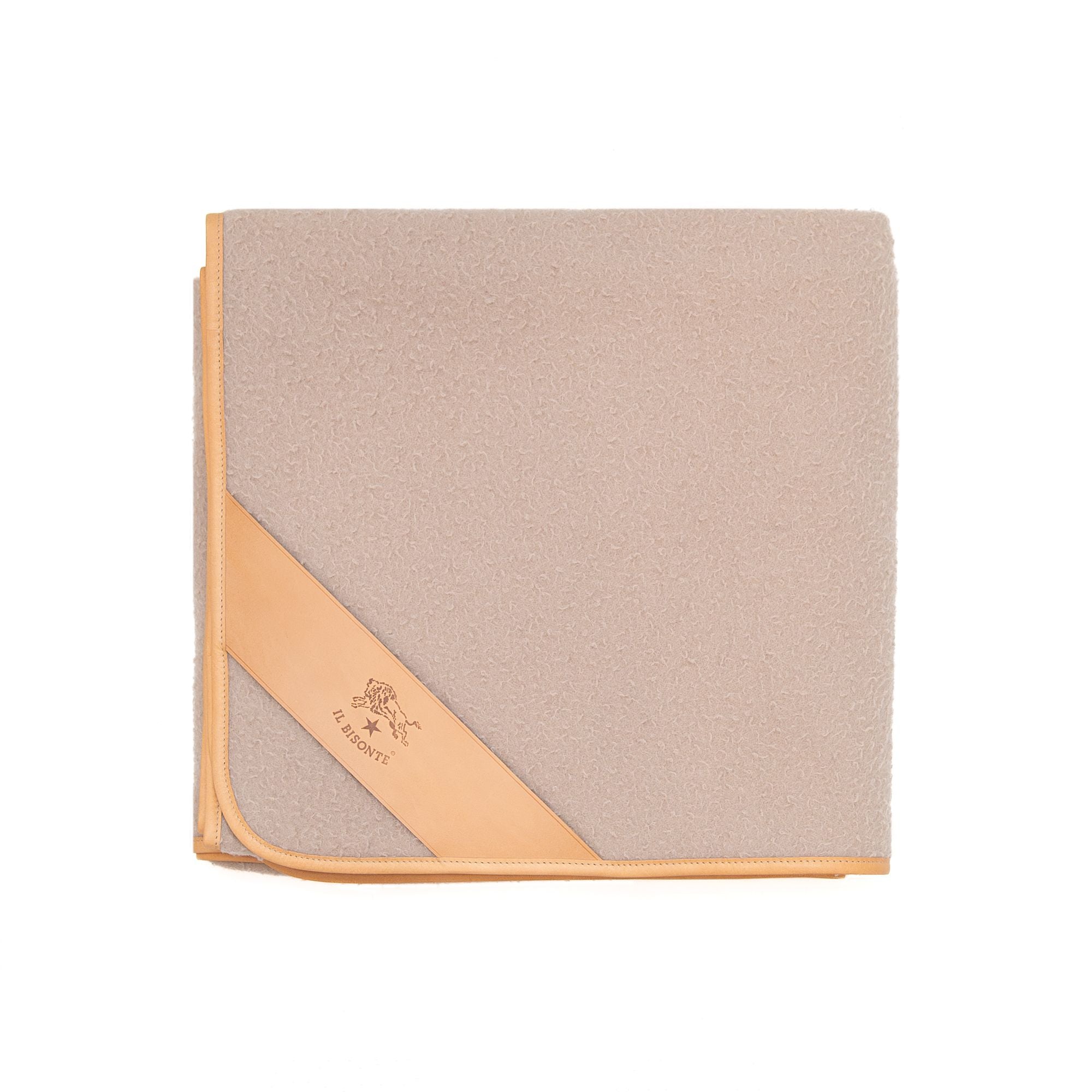Home Blanket in Beige and Natural, from IL Bisonte