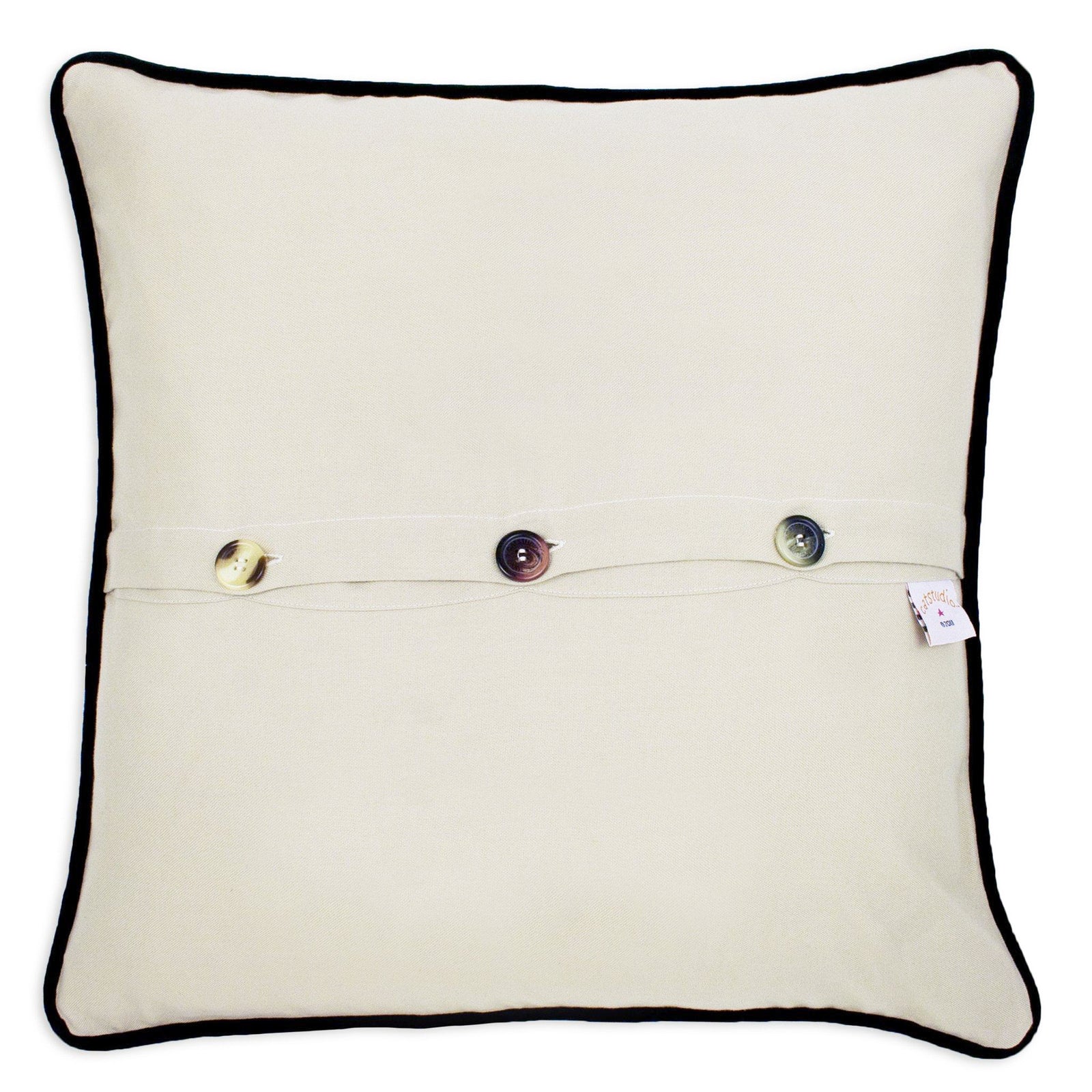 Hudson Embroidered Pillow, from Catstudio