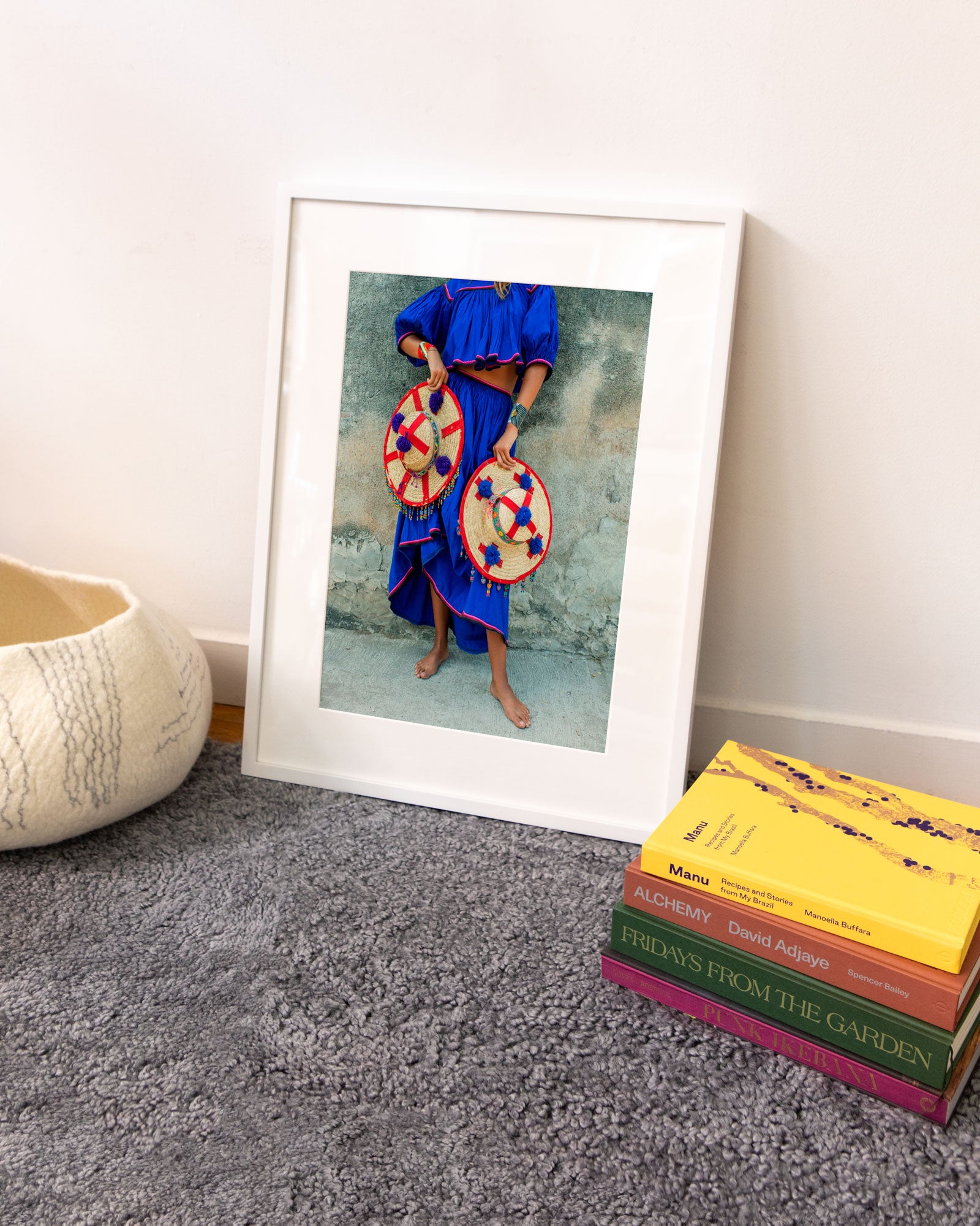 Huichol Blue Skirt by Anne Menke