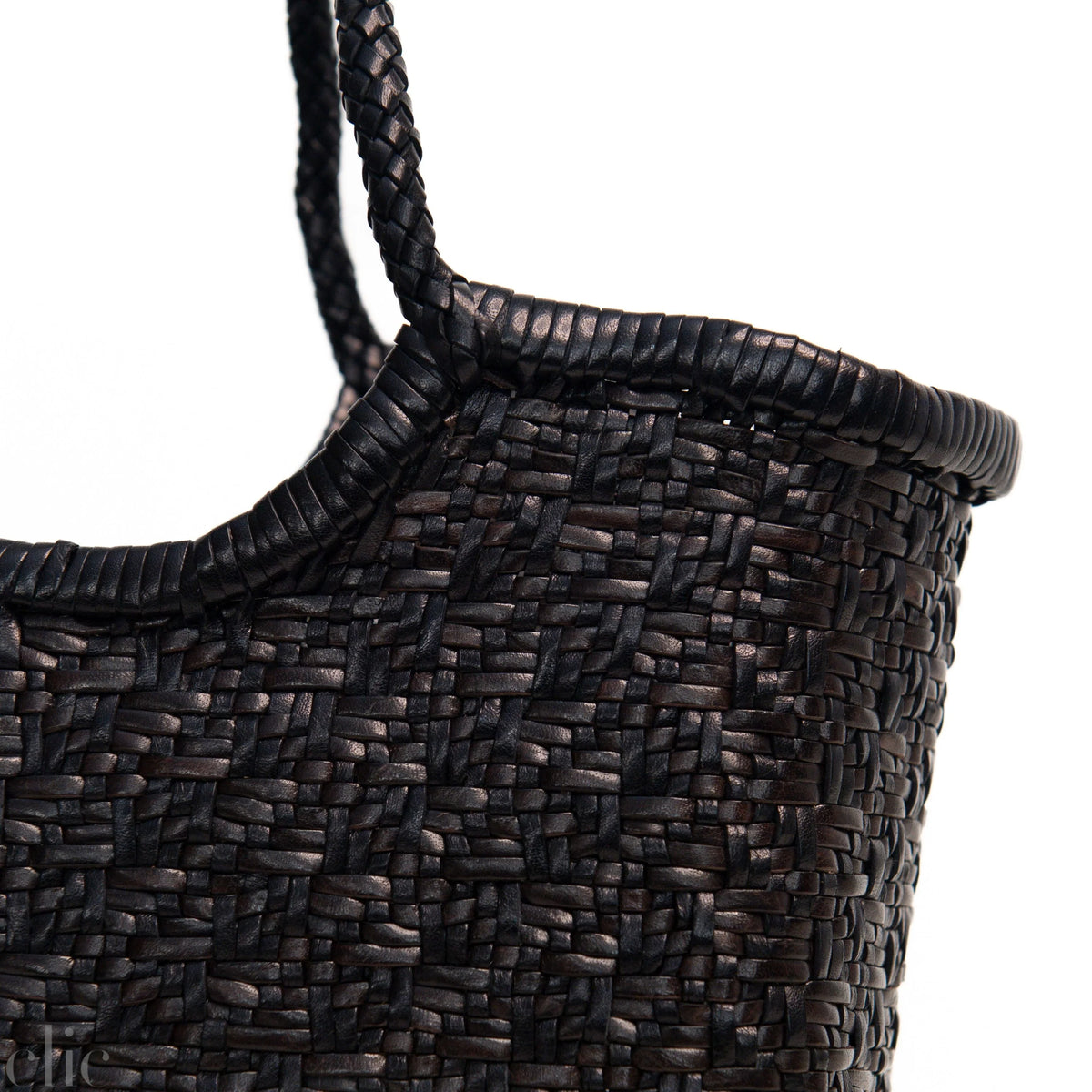 Small Maori Nantucket bag in Black and Brown, from Dragon Diffusion