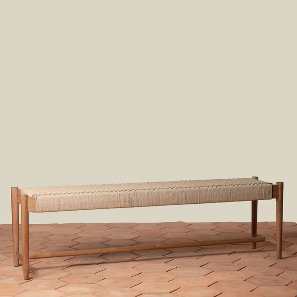 Ingrid Woven Bench in Teak, from Woven Shop