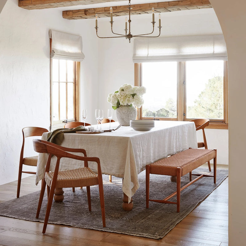 Ingrid Woven Bench in Teak, from Woven Shop