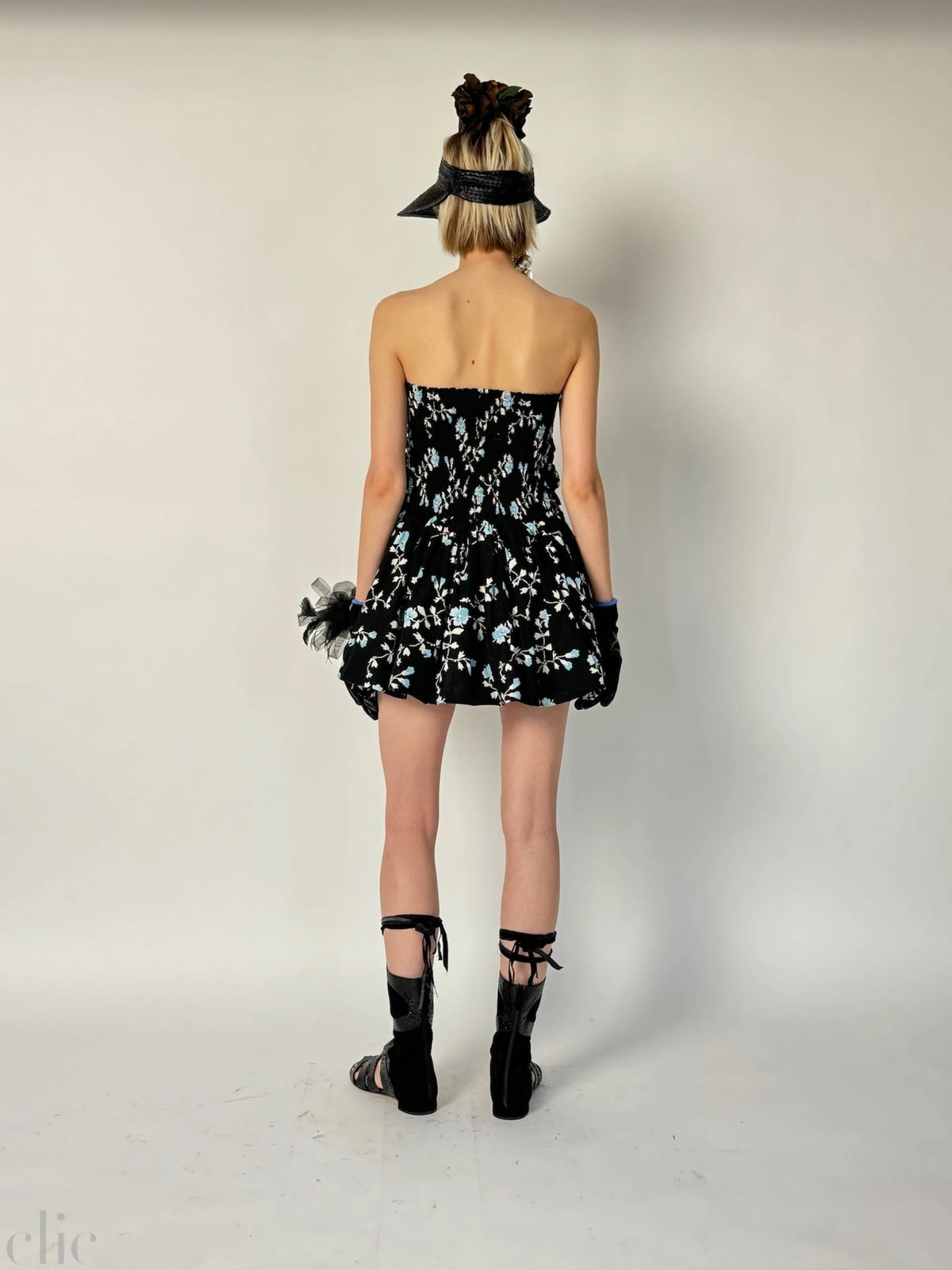 St Tropez Mini Dress in Black, from Yvonne S