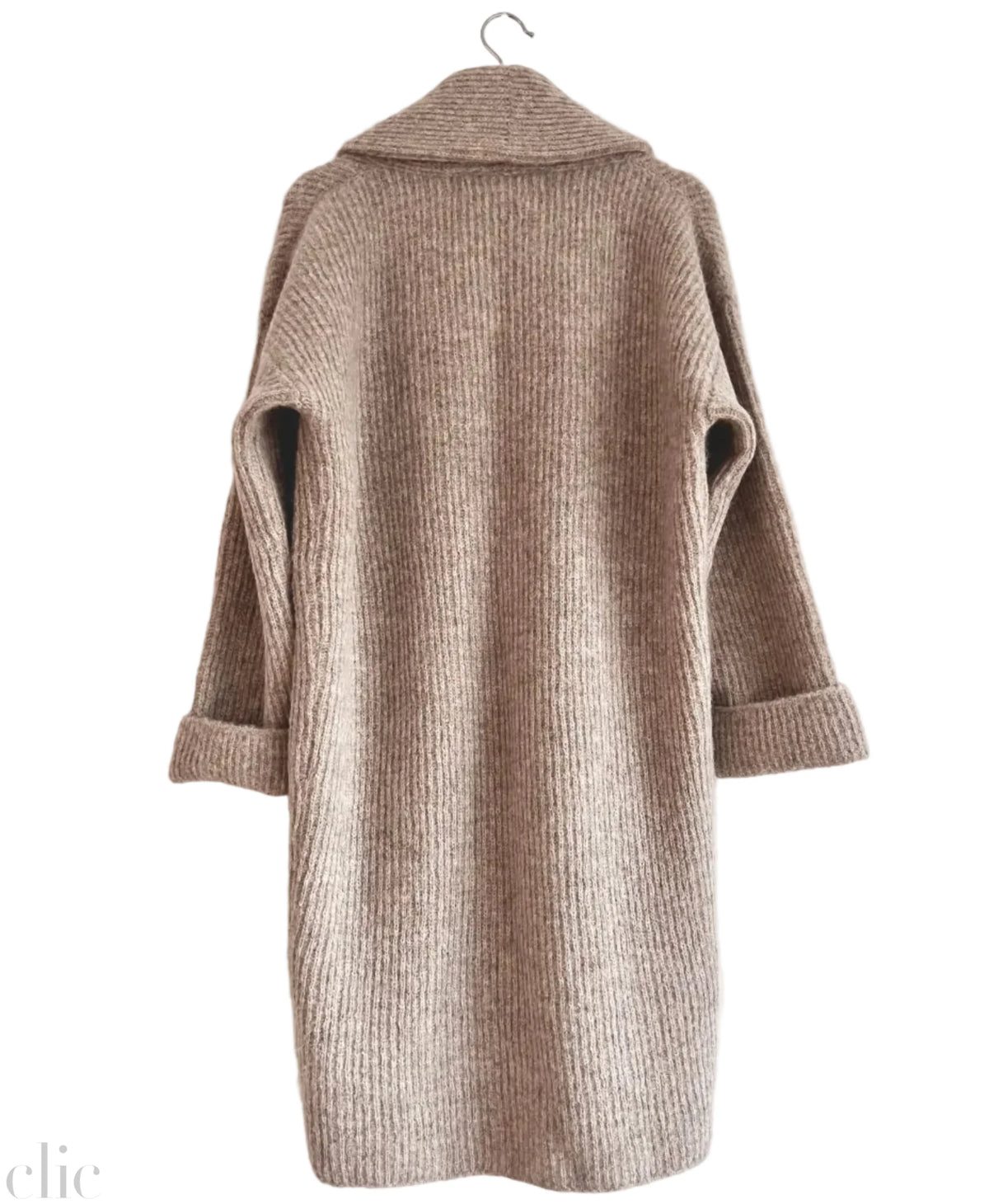 La Tierra Cardigan Coat in Oatmeal, from La Tierra