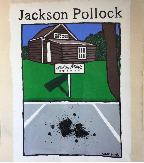 Jackson Pollock Studio 1 by Tiggy Ticehurst