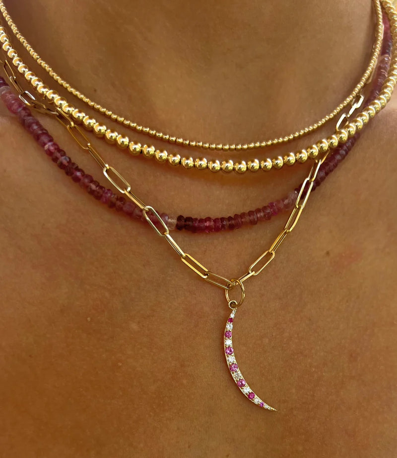 Karen Lazar 4 MM Signature Beaded Necklace