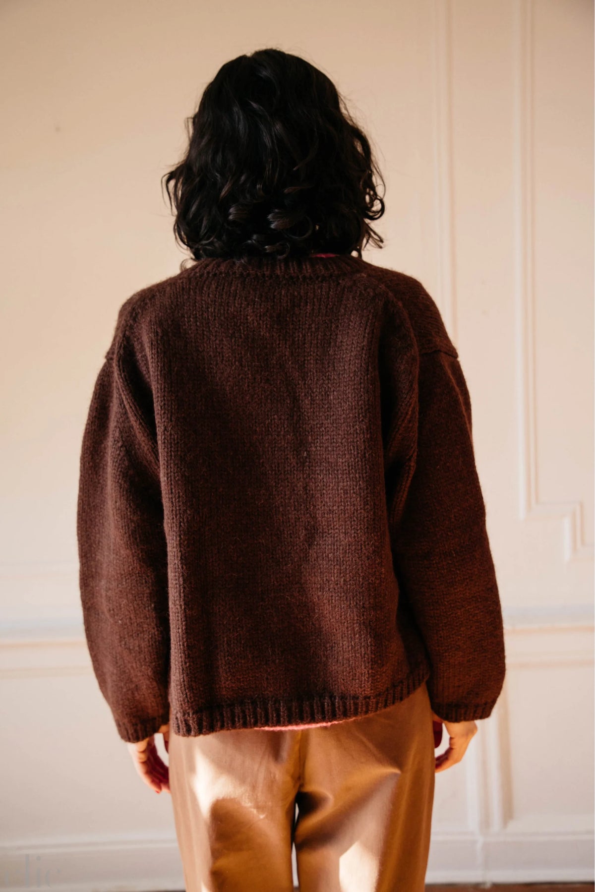 Sheba Cardigan in Chocolate, from Nikki Chasin