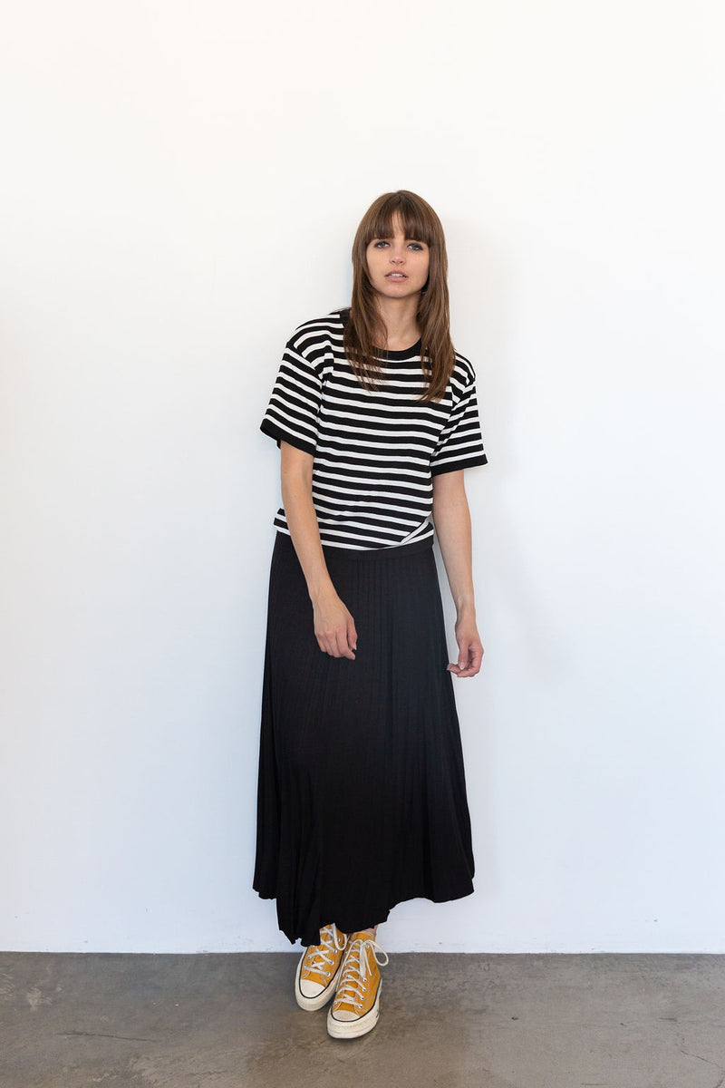 Della Jersey Skirt in Black, from Loyd Ford