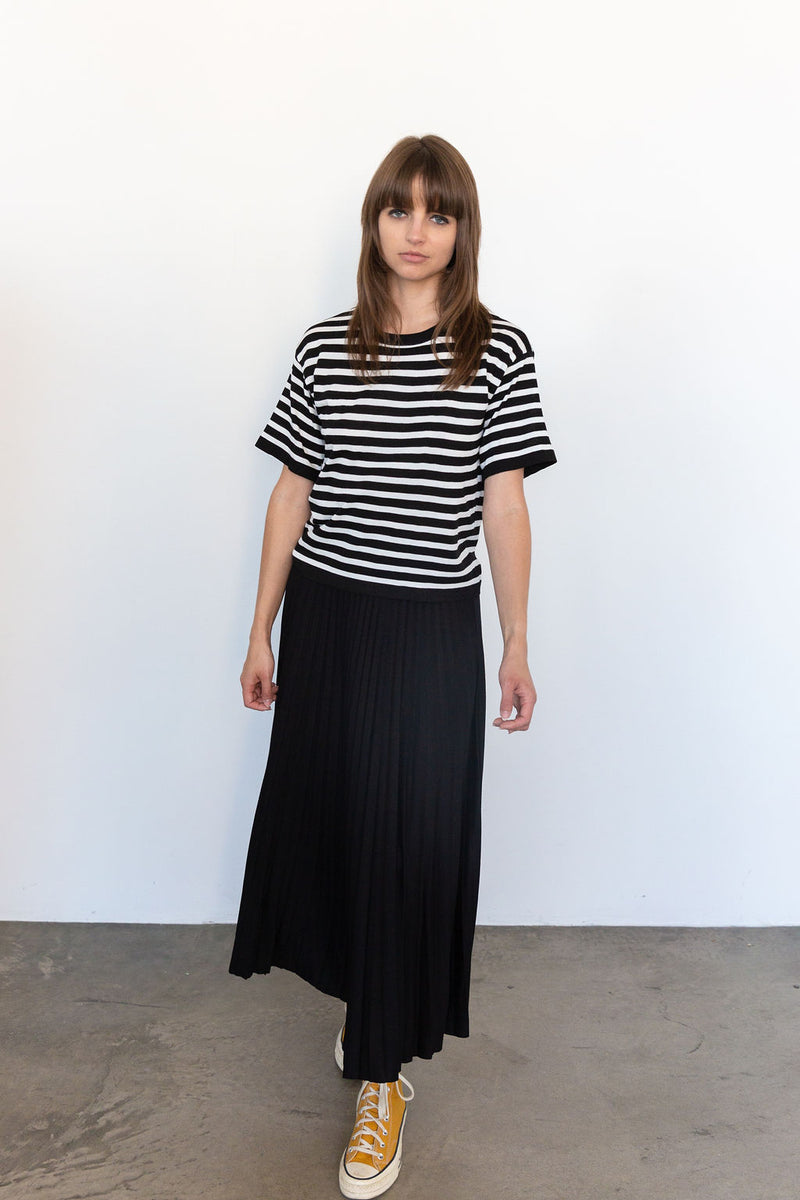 Della Jersey Skirt in Black, from Loyd Ford