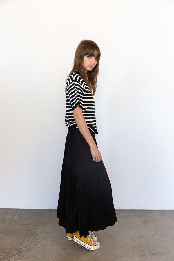 Della Jersey Skirt in Black, from Loyd Ford