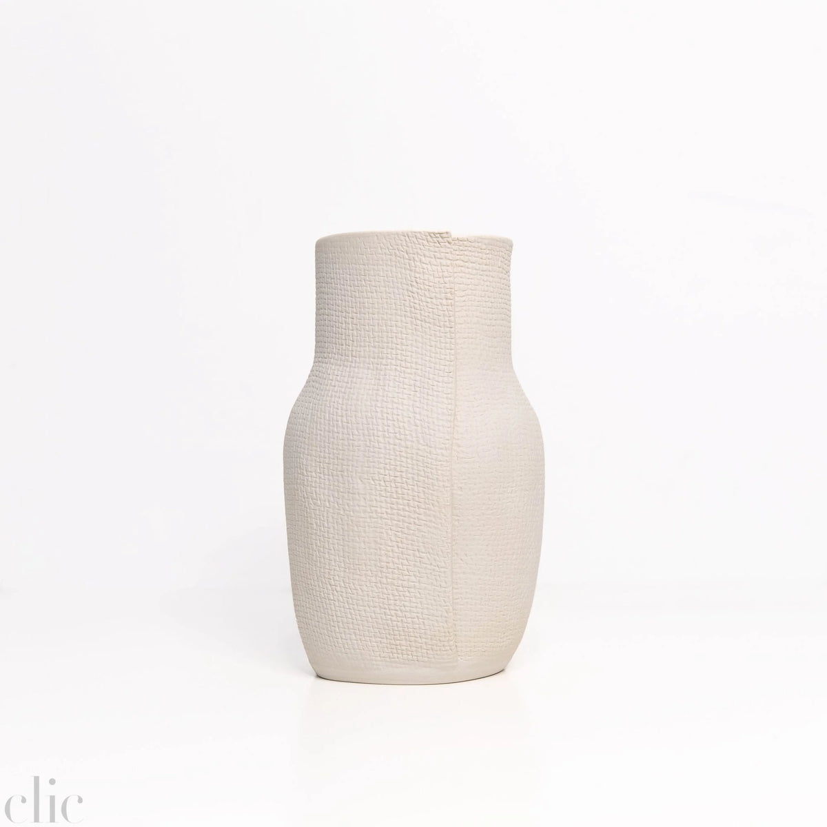 Small Burlap Vase in Cream, from CYM