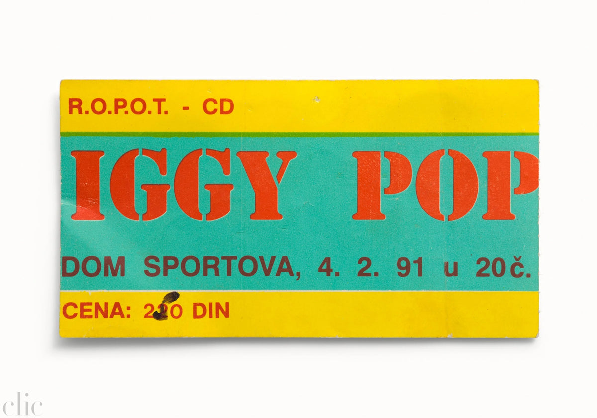 Iggy Pop, Dom Sportova, Zagreb, Croatia 1991 by Blaise Hayward