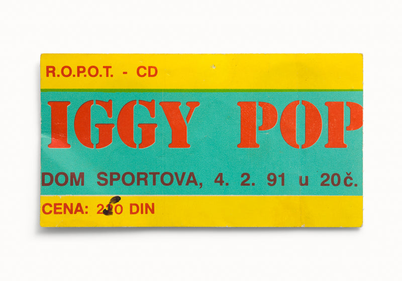 Iggy Pop, Dom Sportova, Zagreb, Croatia 1991 by Blaise Hayward