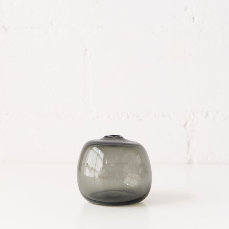 Big Gem Square Vase in Charcoal, from Gary Bodker Designs