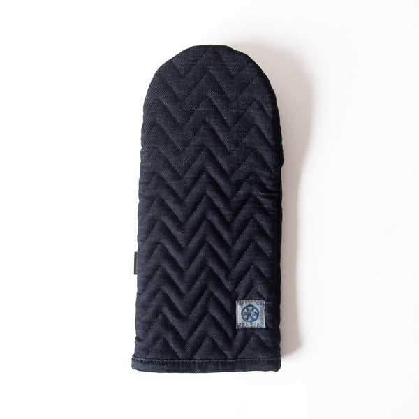 Herringbone Oven Mitt in Raw Denim, from Mi Cocina