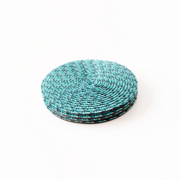 Ikat Coaster Set in Jade, from Deborah Rhodes